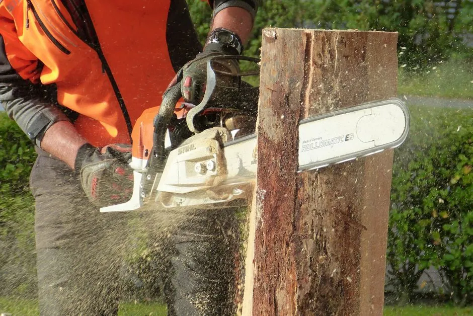 Paysagiste au travail dans un jardin alpin
